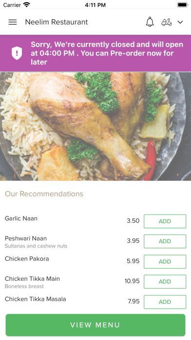 Neelim Restaurant Screenshot
