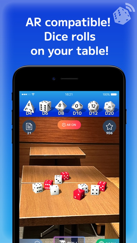 #2. Remote Dice 3D - Share Result! (iOS) Podle: Amagamina Games, Inc.
