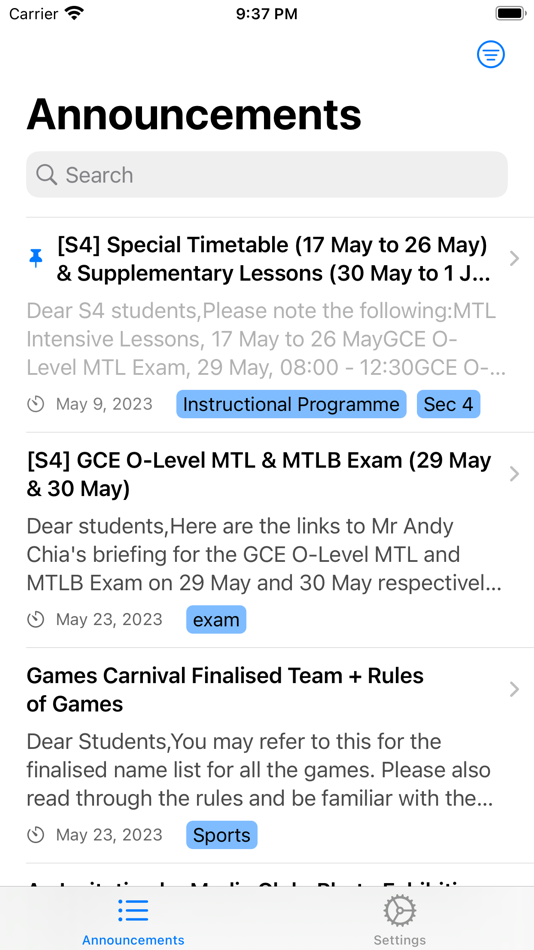 #7. SST Announcer (iOS) 由: School of Science and Technology, Singapore