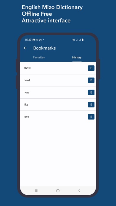 English Mizo Dictionary Screenshot