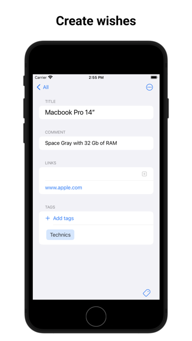 Wishapp — wish list Screenshot