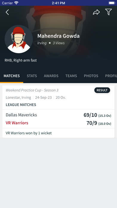 WPC Dallas Cricket Screenshot