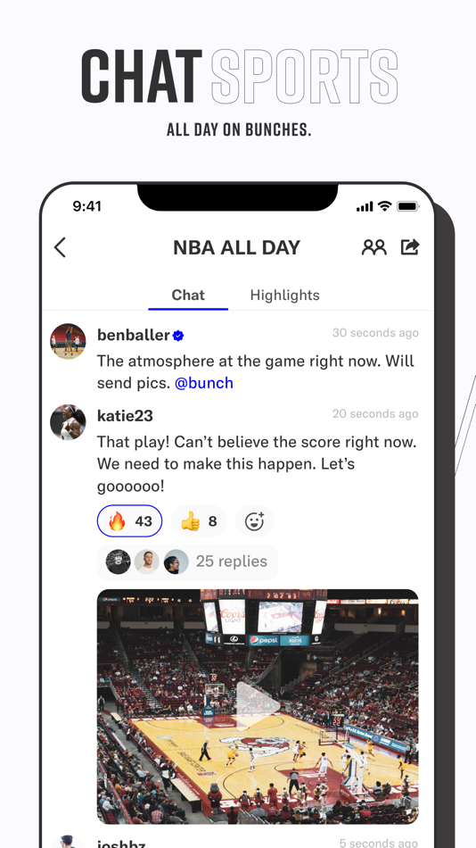Bunches: Chat Sports - 1.55.0 - (iOS)