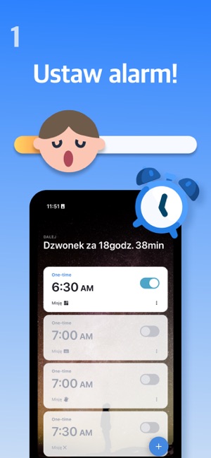 Aplikacja Alarmy budzik i dźwięki snu w App Store