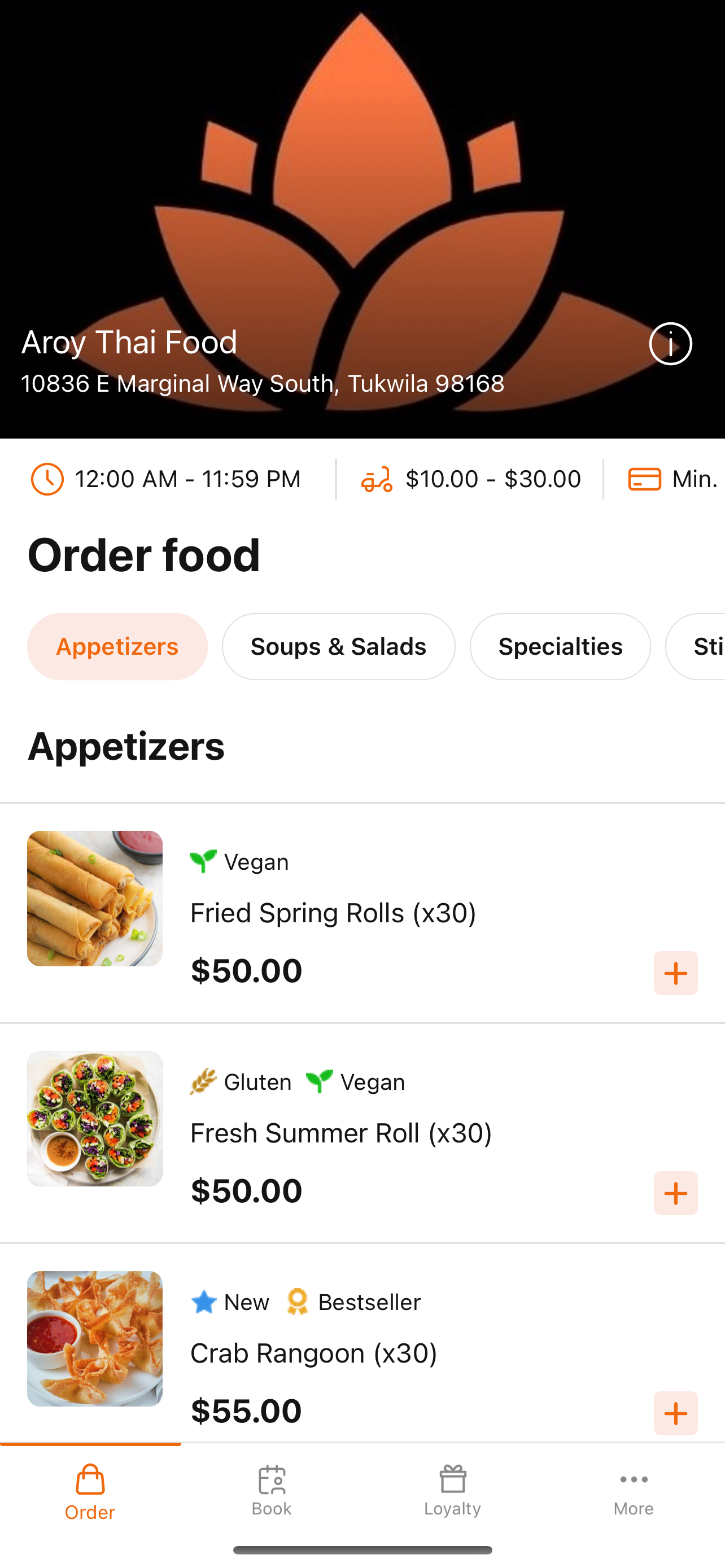 Aroy Thai Food Catering