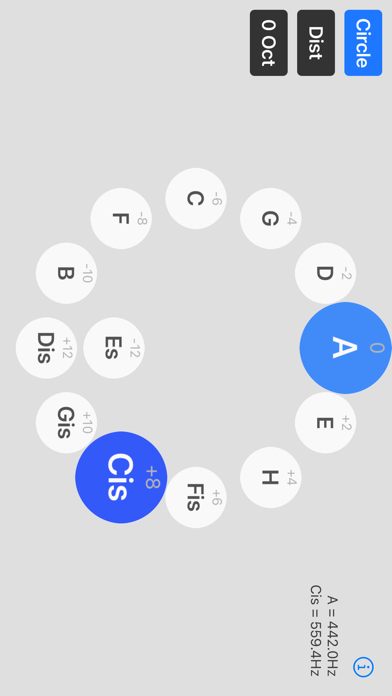 Pythagorean Tuning Keyboard Screenshot