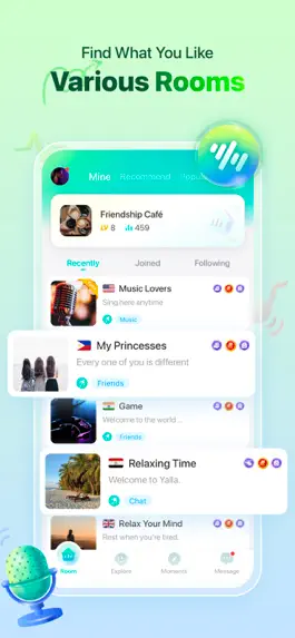 Game screenshot Yalla - Group Voice Chat Rooms hack