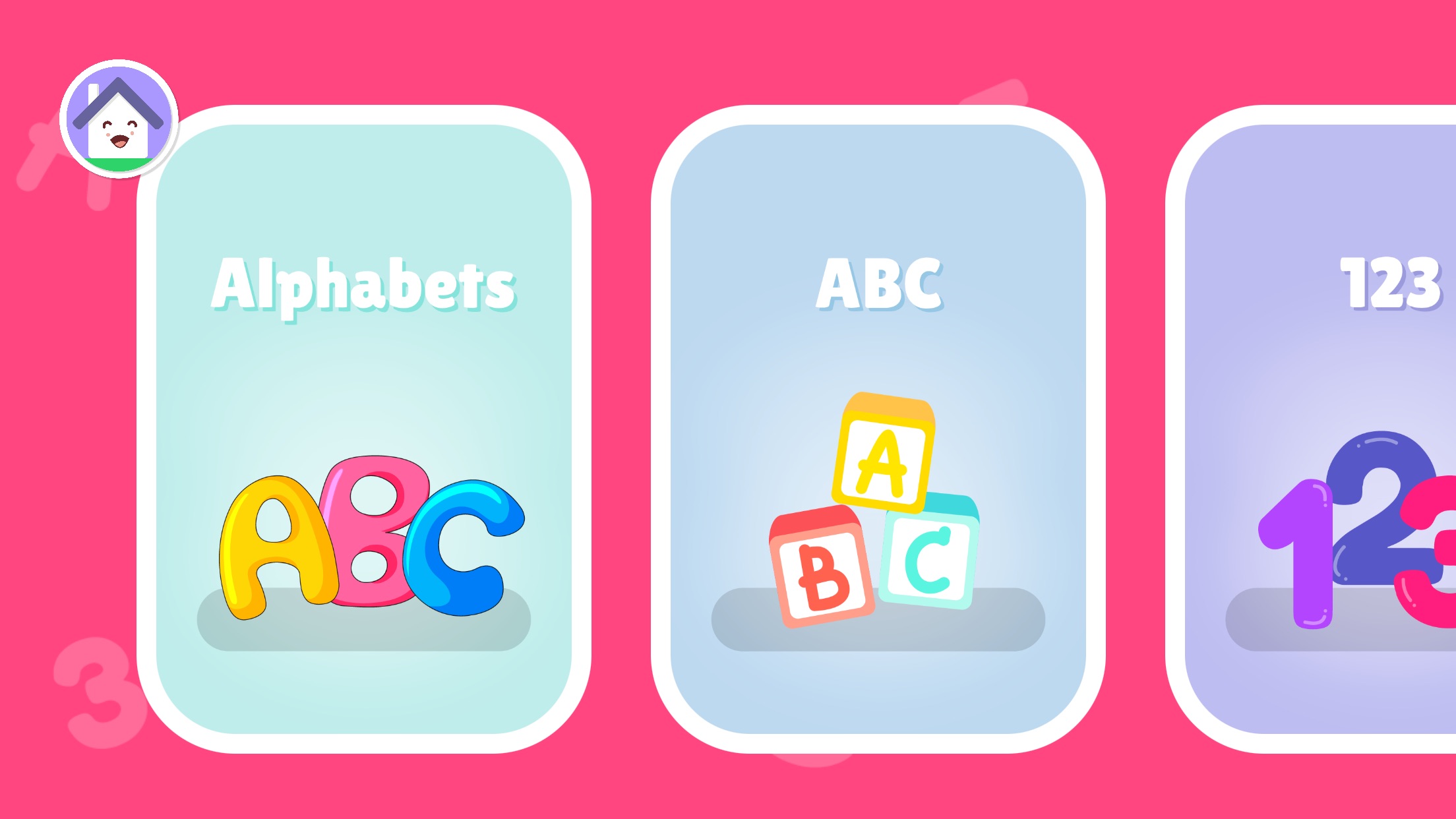 Screenshot do app ABC Alphabet Letters Tracing