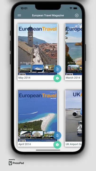 European Travel iPhone Screenshot 1