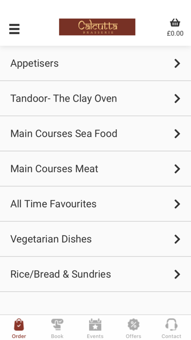 Calcutta Brasserie Screenshot
