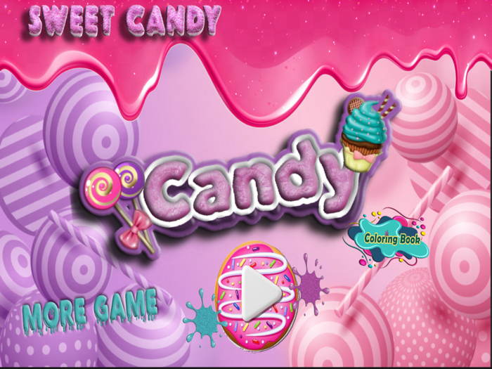 Sweet Candy Color By Number