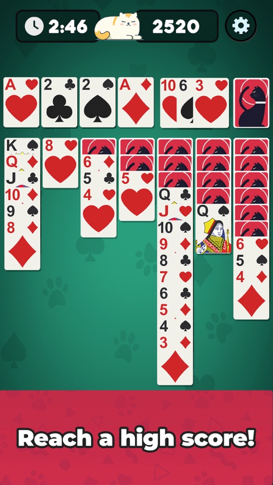 #3. Cat Klondike Solitaire (iOS) 来自: TinyRex Games Inc