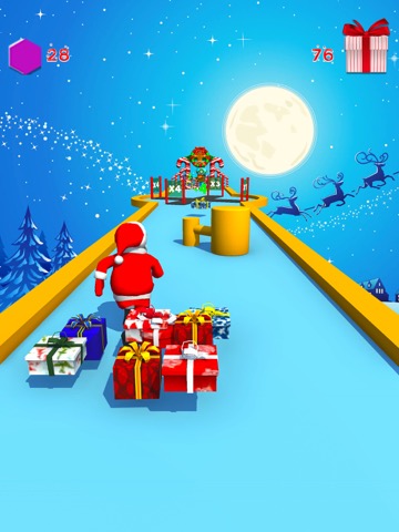 XMAS 3D Santa Run: Gift Rushのおすすめ画像1
