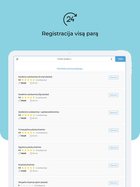 Screenshot #5 pour GetSalon: Grožio specialistai
