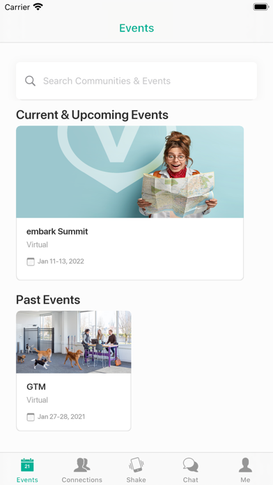 Vetsource Events Screenshot