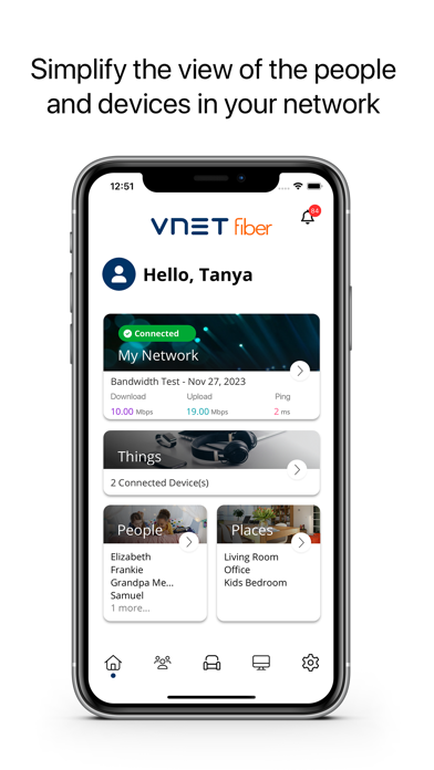 VNET Fiber CommandIQ Screenshot