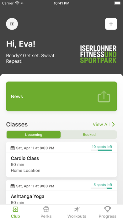 Iserlohner Fitness & Sportpark Screenshot