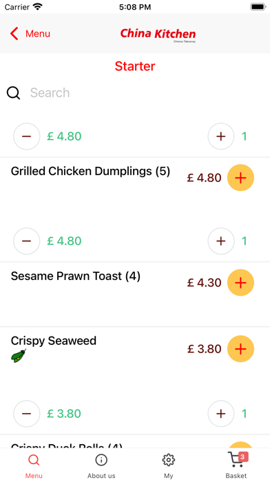 China Kitchen Birmingham Screenshot