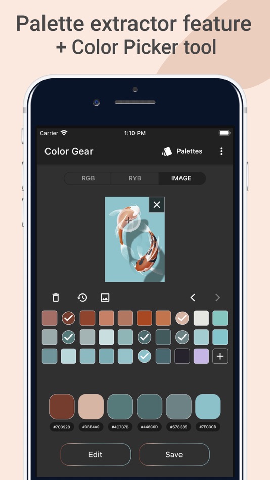 #2. Color Wheel: Palette ColorGear (iOS) 由: Yevhenii Kuzmenko
