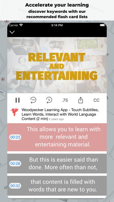 Woodpecker - Language Learning Screenshot