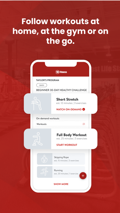 10 Fitness Gym Screenshot