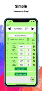 Workout Notebook screenshot #1 for iPhone