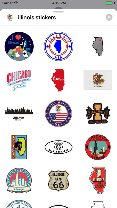 Screenshot #2 pour Illinois emoji - USA stickers