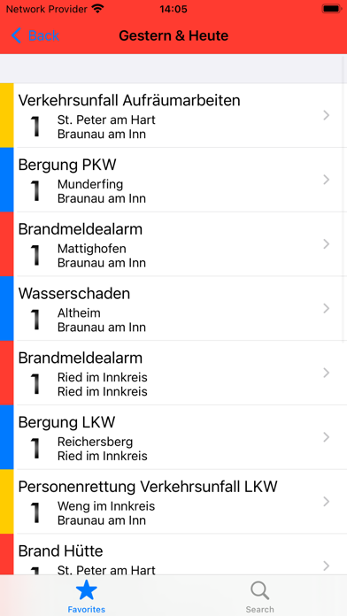 Feuerwehr Einsätze OÖ Screenshot