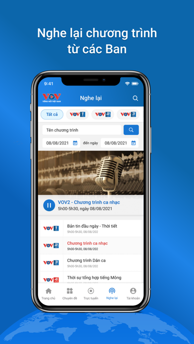 VOV - Tiếng nói Việt Nam Screenshot