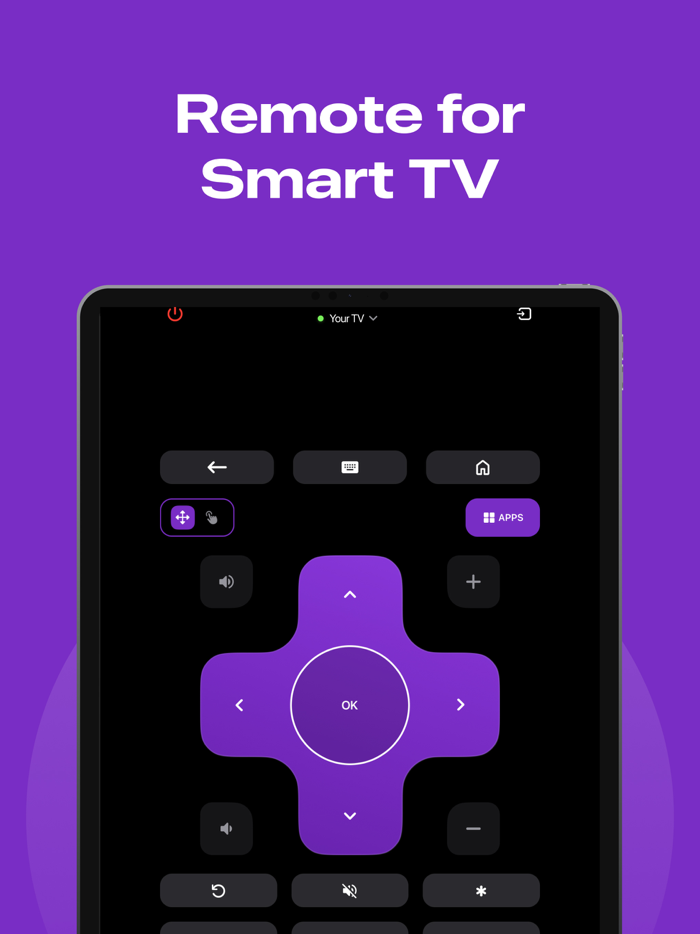 Roku TV Remote Control and Cast