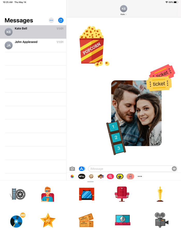 Moviegoers Stickers-Animated