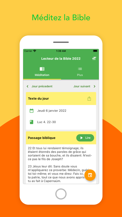 Lecteur de la Bible 2022 Screenshot