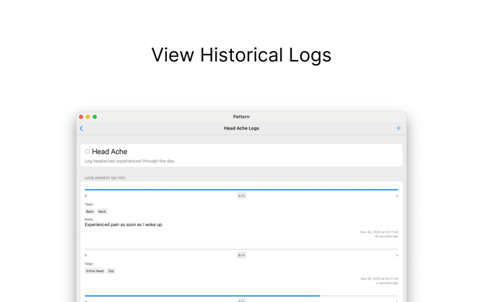 Pattern Track symptoms and more