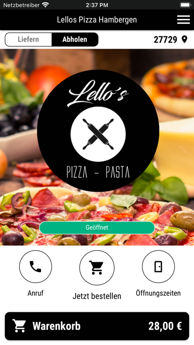 Lellos Pizza Hambergen Screenshot