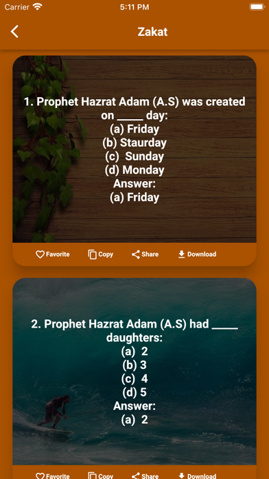 Islamic General Knowledge Screenshot