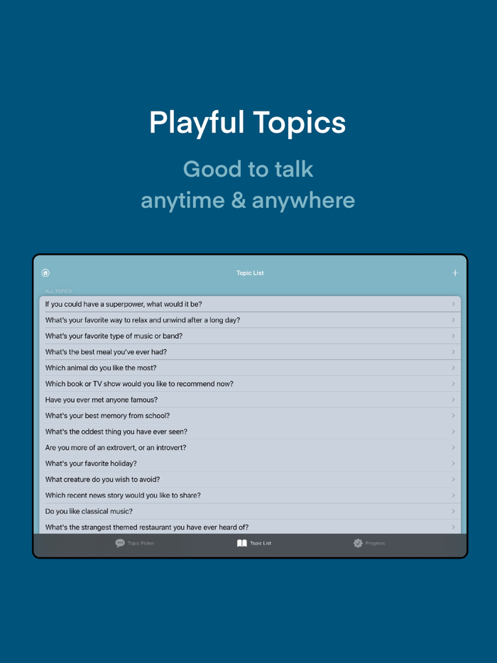 Talk Topic Lets Talk