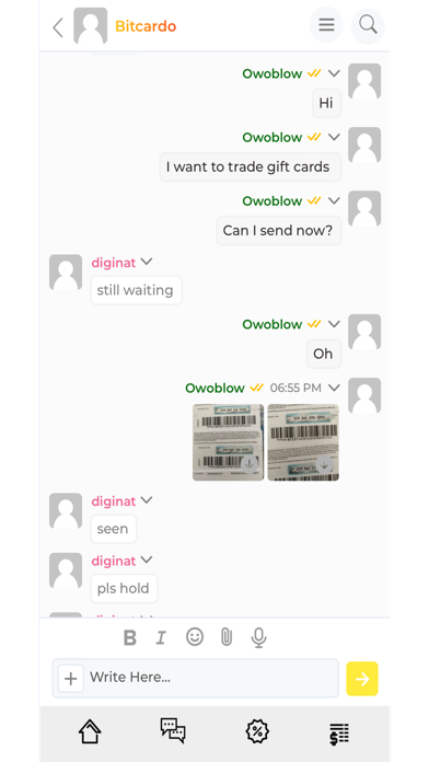 Bitcardo Screenshot