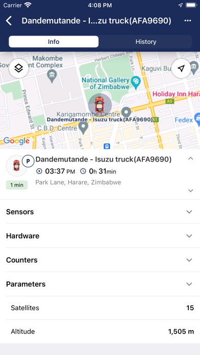 WeTrackZW Screenshot