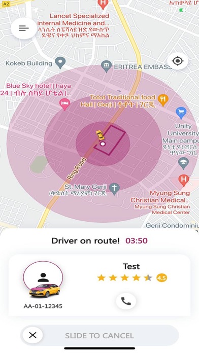 Taxiye Passenger Screenshot
