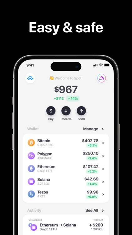 Spot: bitcoin & crypto wallet screenshot-4