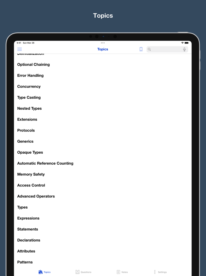 2000 Swift interview questions