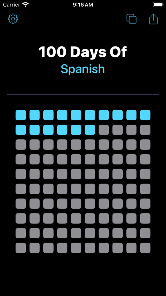 #3. 100 Days Tracker (iOS) 来自: Chad Goodyear