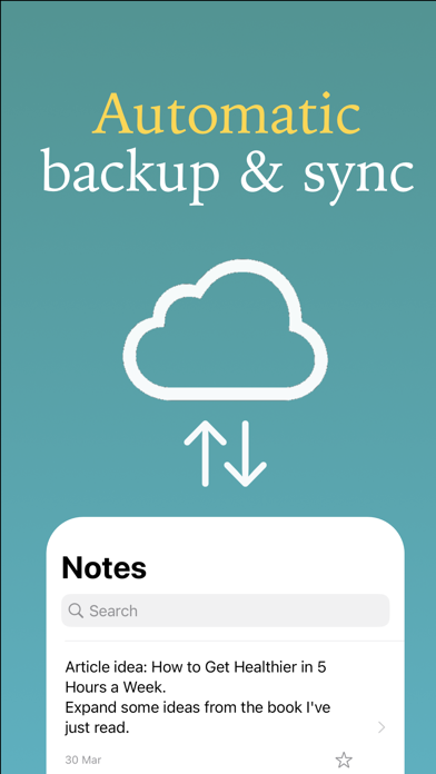 Snippets – Short Text Notes Screenshot