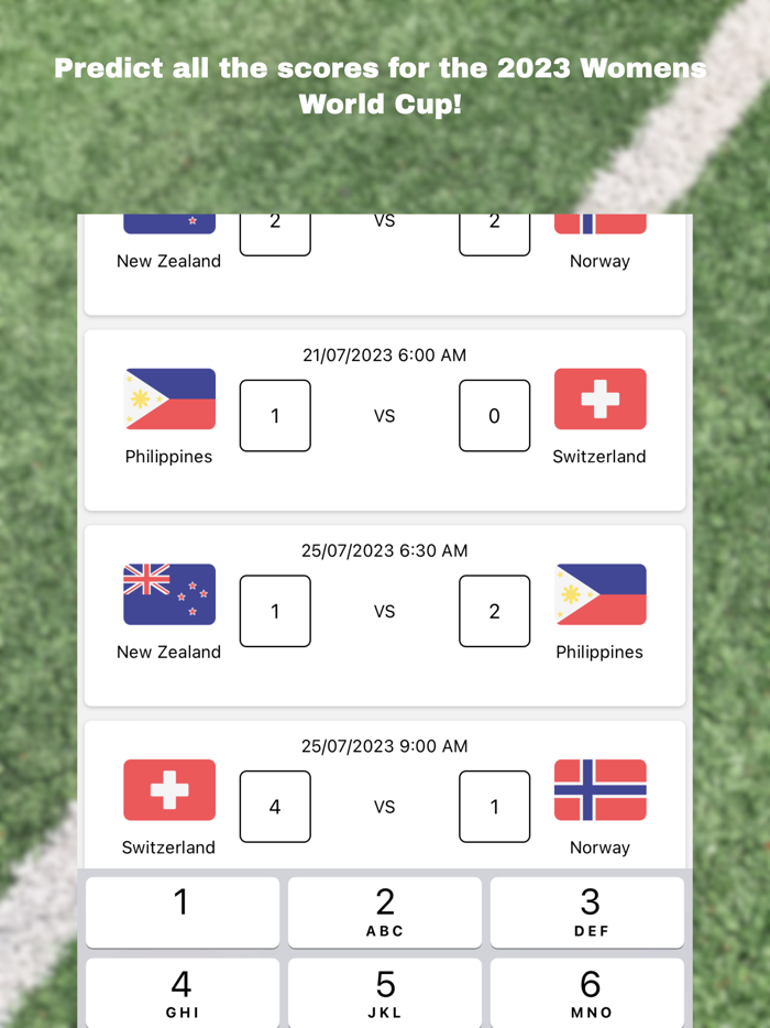 Womens Football Cup Predictor