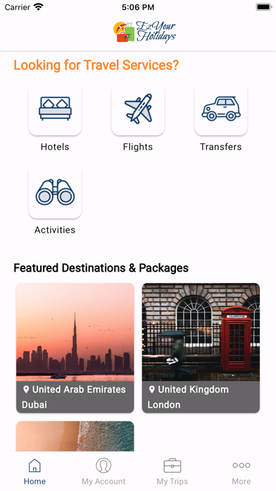 EzYourHolidays Screenshot