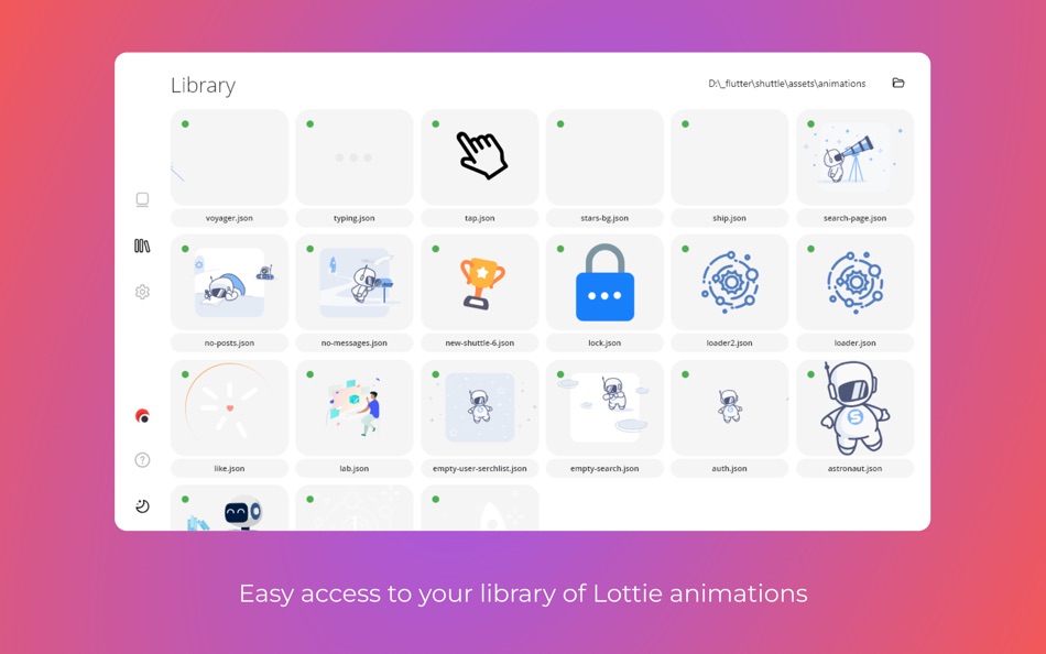 #4. Inari - Lottie Viewer (macOS) 来自: Maxim Yakovlev