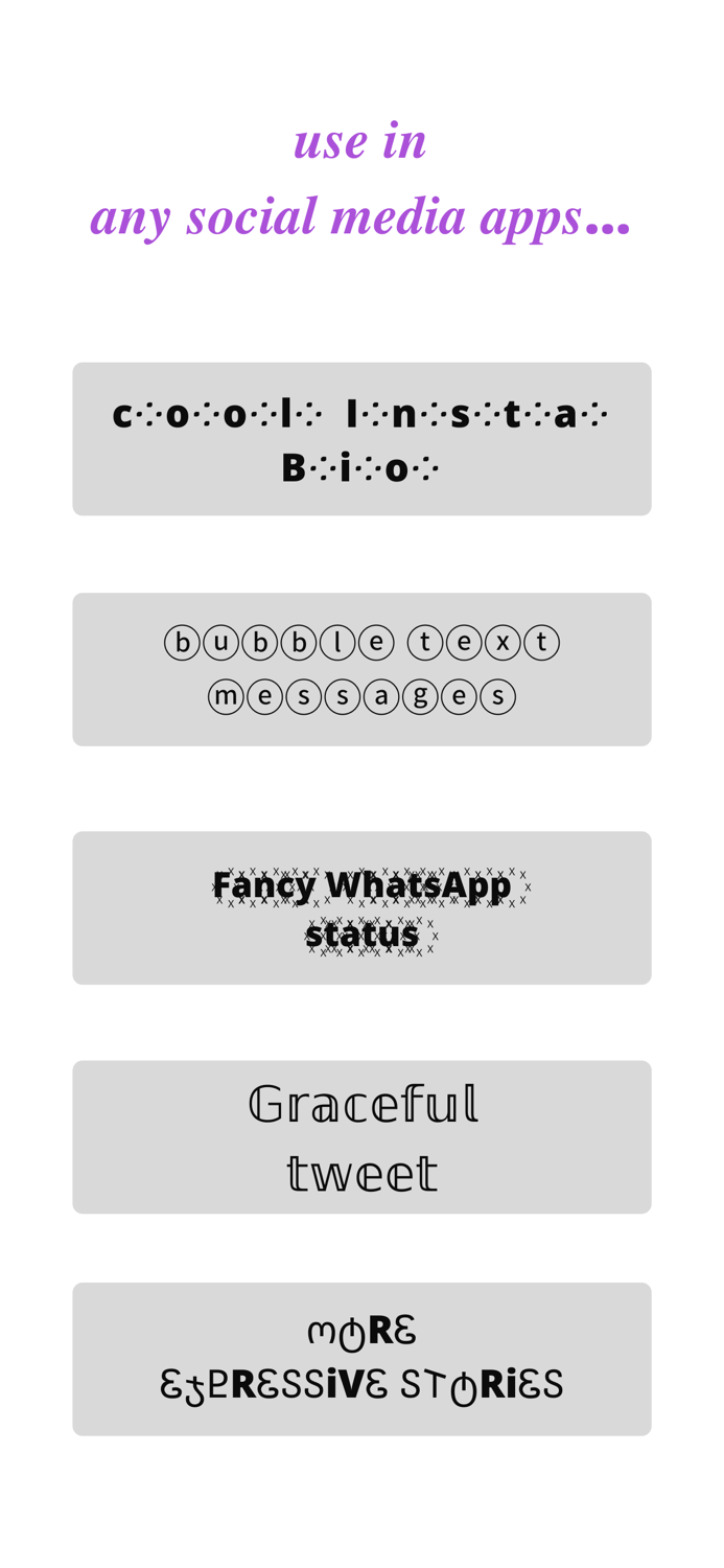 Fonta - Stylish font generator