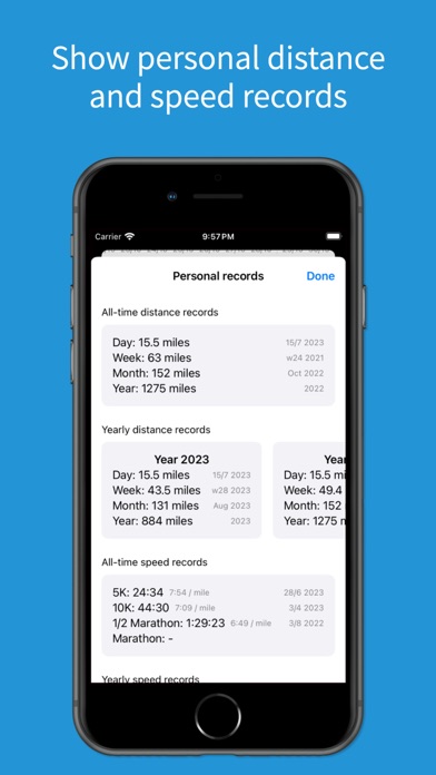 Workout Distance Screenshot