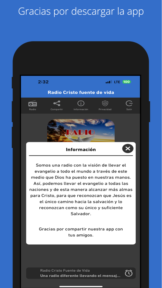 #2. Radio Cristo Fuente de Vida (iOS) Podle: Augusto Ferleny De Leon
