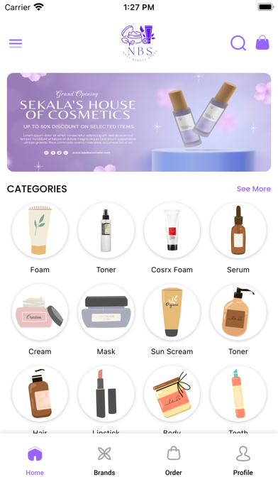 Navy Beauty Store Screenshot